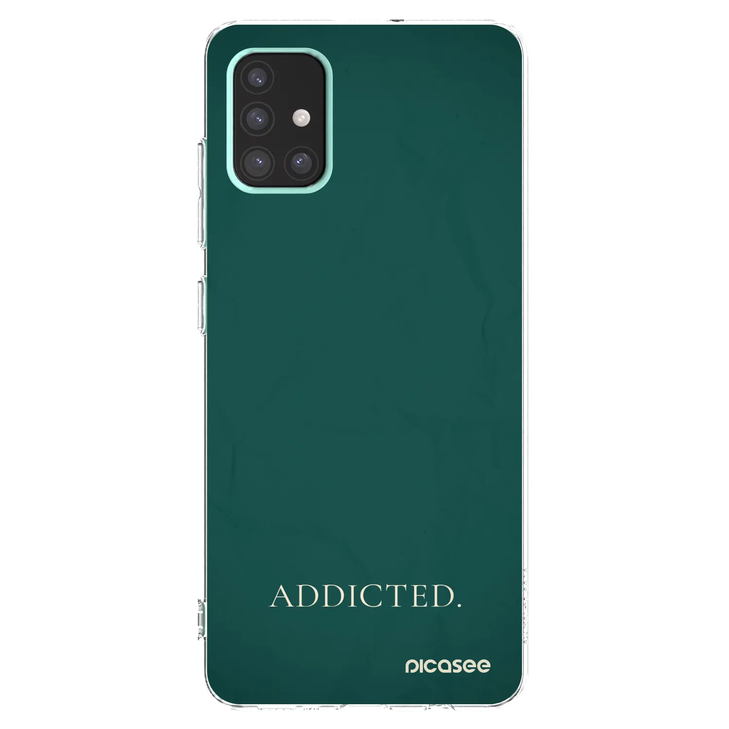 Picasee silikonowe przeźroczyste etui na Samsung Galaxy A51 A515F - Addicted