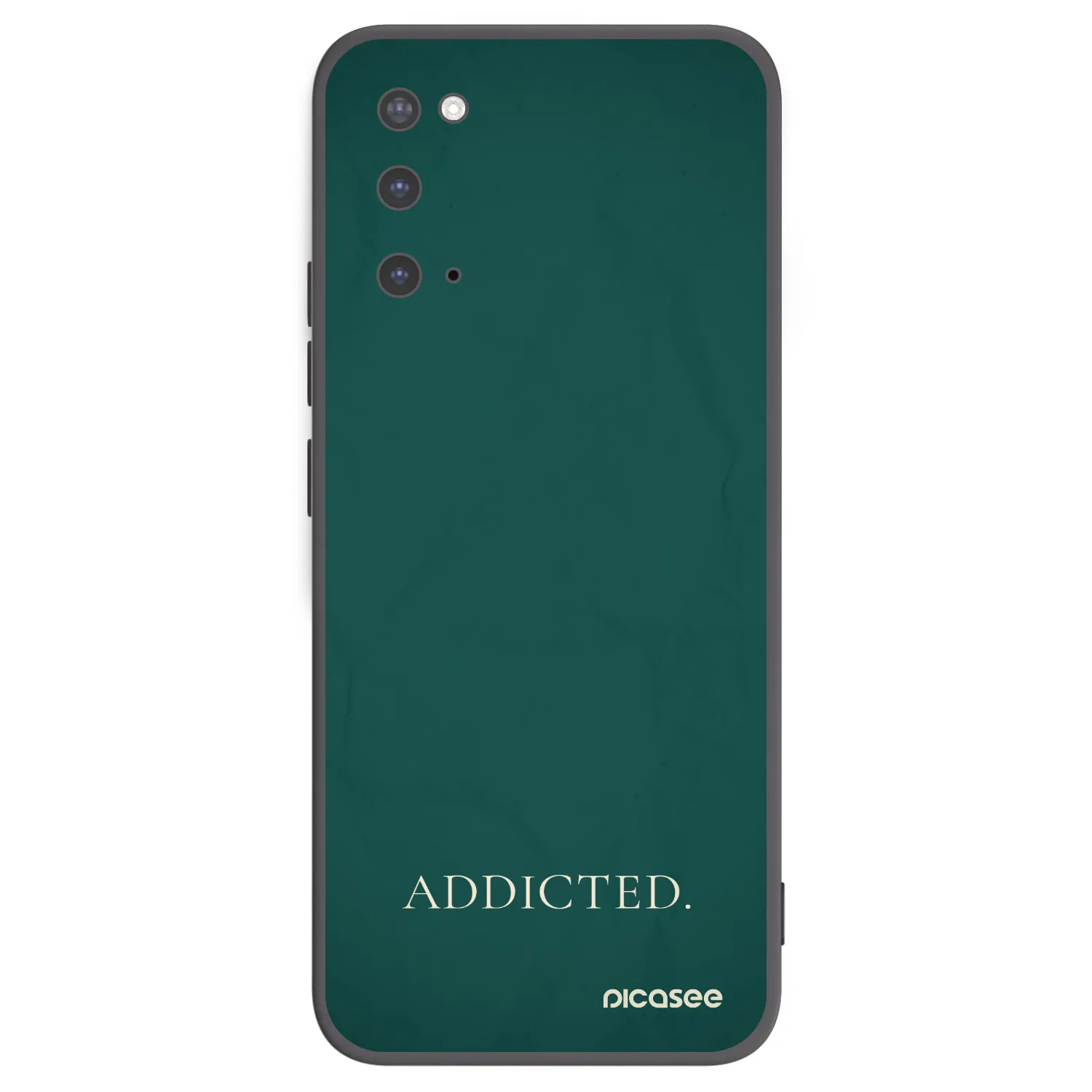 Picasee silikonowe czarne etui na Samsung Galaxy S20 G980F - Addicted