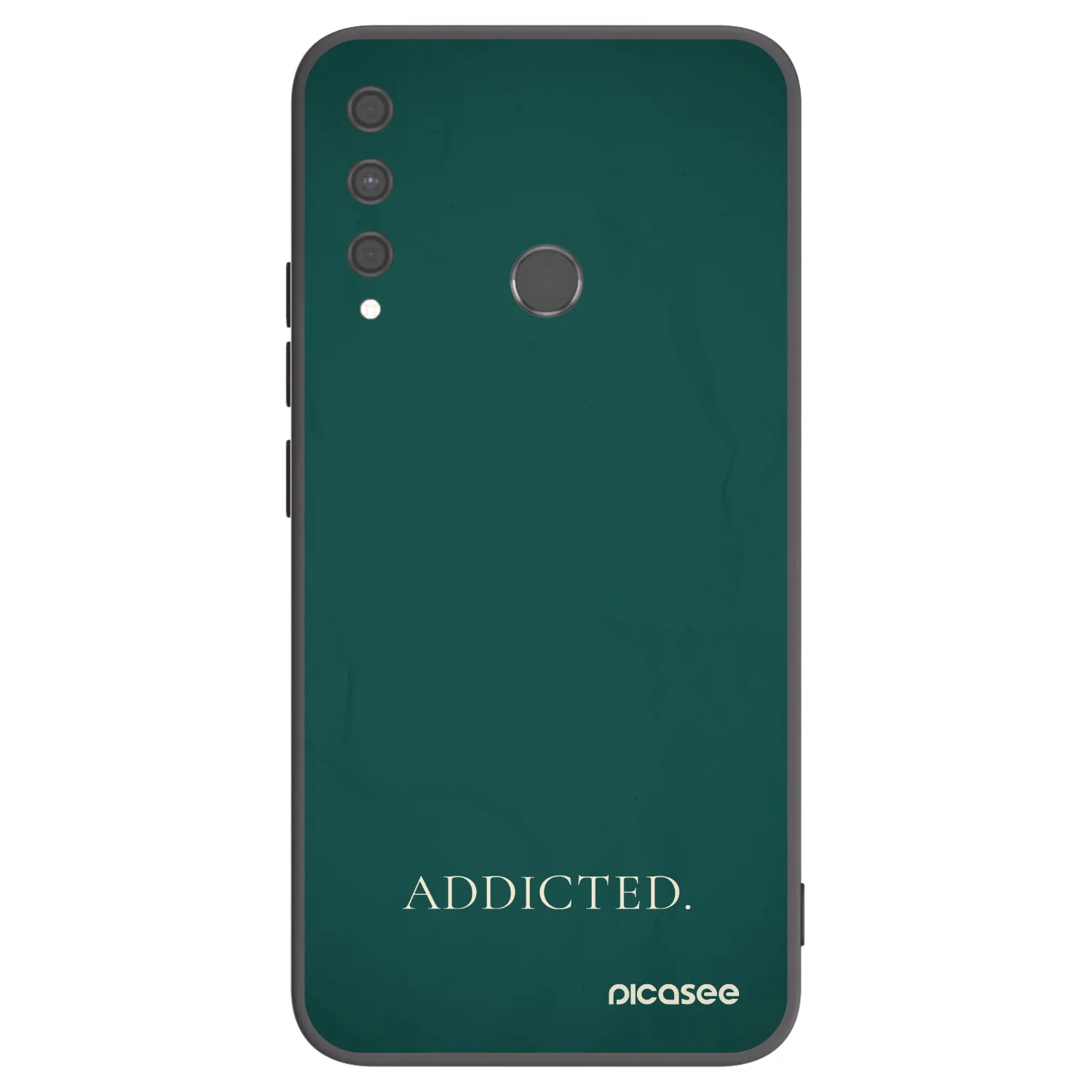 Picasee silikonowe czarne etui na Huawei P40 Lite E - Addicted