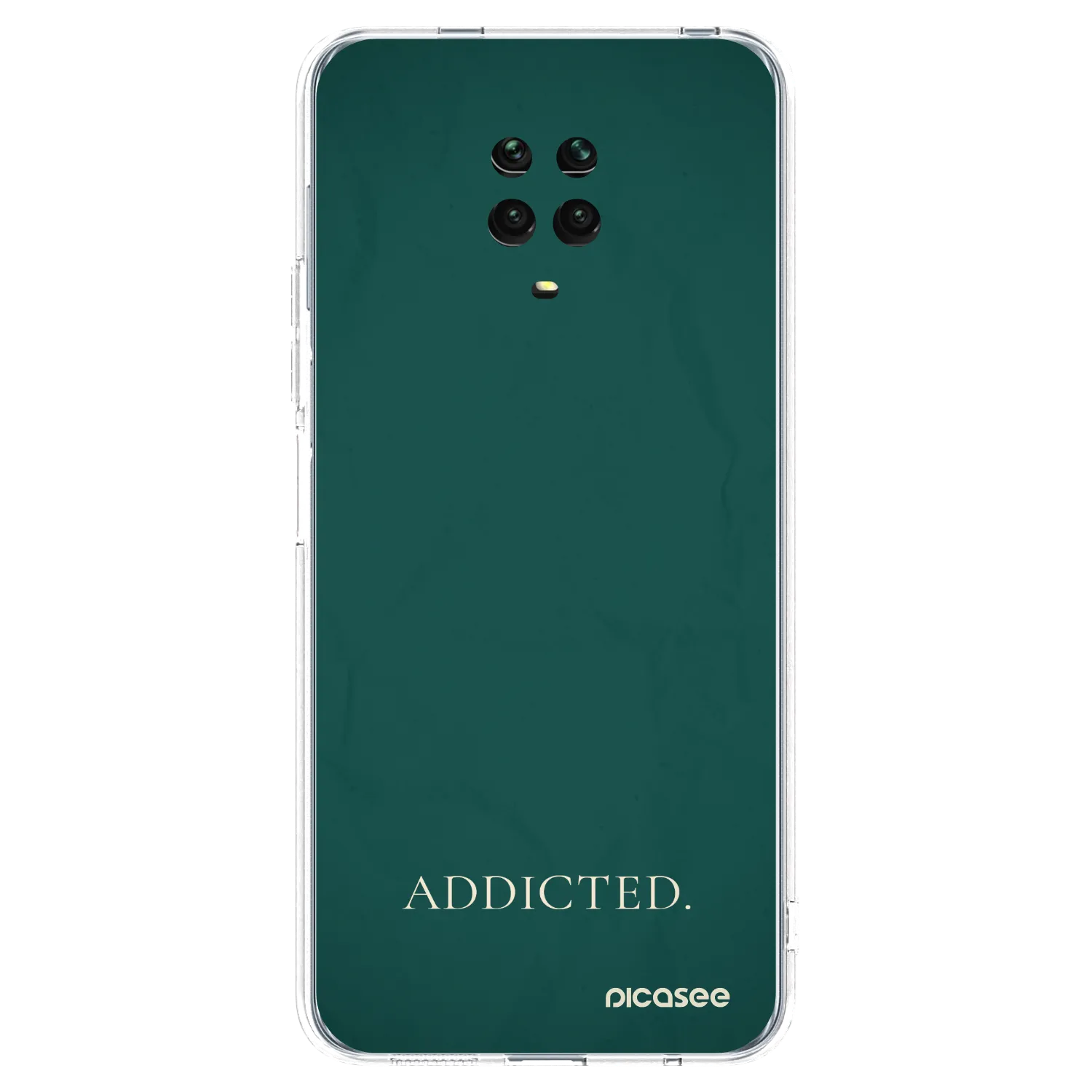 Picasee silikonowe przeźroczyste etui na Xiaomi Redmi Note 9S - Addicted