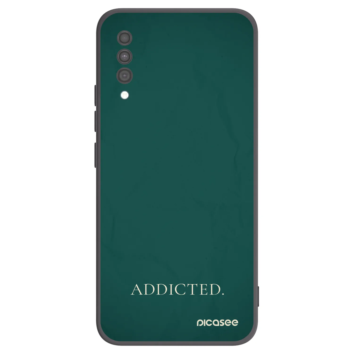 Picasee silikonowe czarne etui na Samsung Galaxy A30s A307F - Addicted