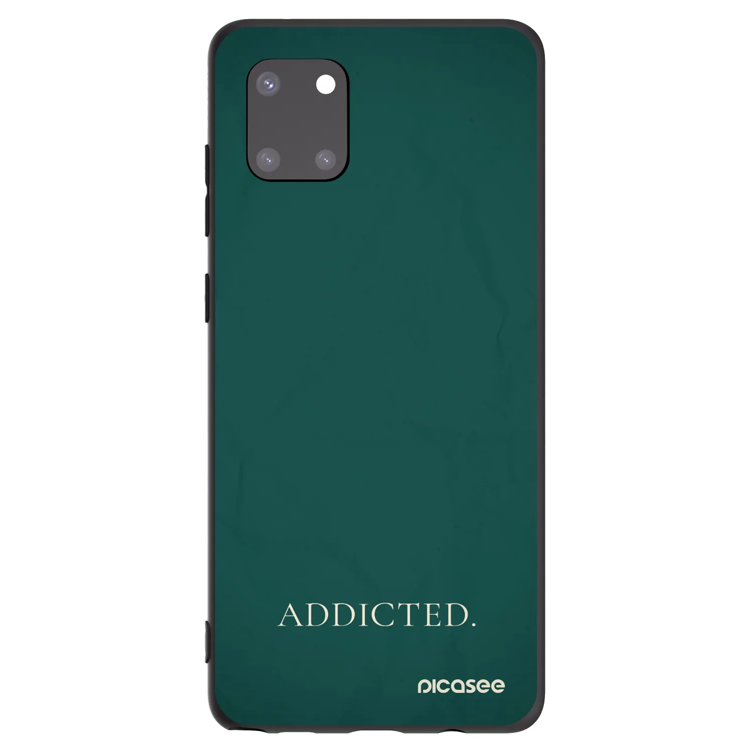 Picasee silikonowe czarne etui na Samsung Galaxy Note 10 Lite N770F - Addicted