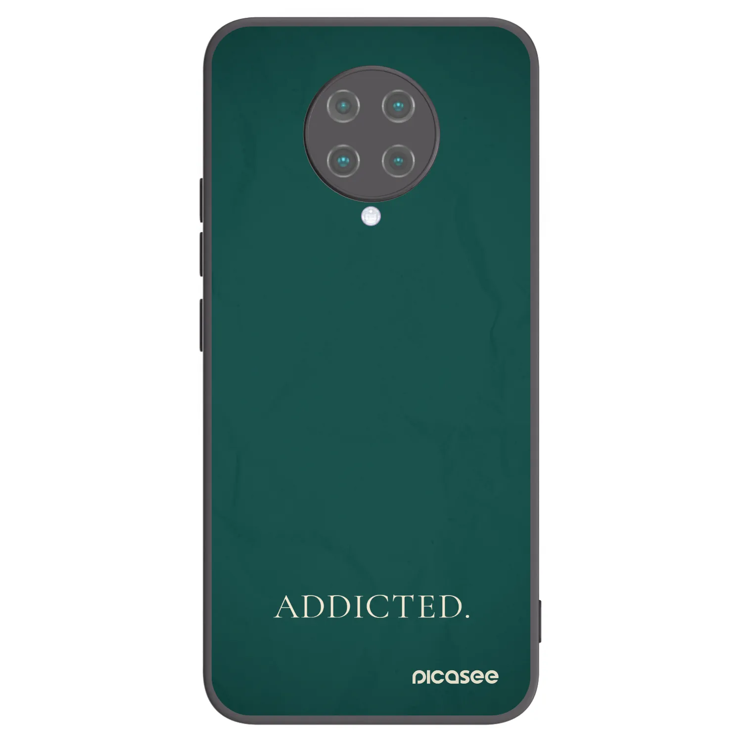 Picasee silikonowe czarne etui na Xiaomi Poco F2 Pro - Addicted