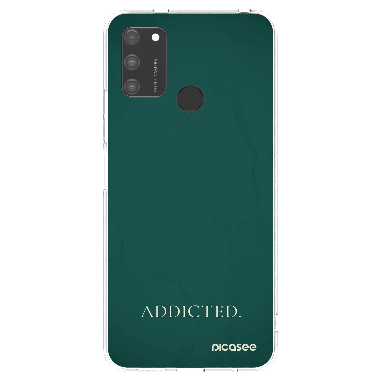 Picasee silikonowe przeźroczyste etui na Honor 9A - Addicted