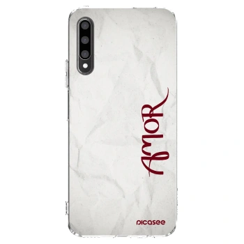 Picasee silikonowe przeźroczyste etui na Honor 9X Pro - Amor