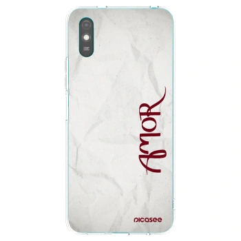 Picasee silikonowe przeźroczyste etui na Xiaomi Redmi 9A - Amor