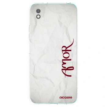 Picasee silikonowe czarne etui na Xiaomi Redmi 9A - Amor