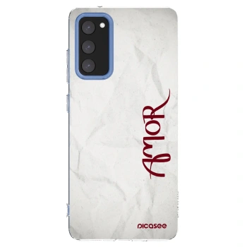 Picasee silikonowe przeźroczyste etui na Samsung Galaxy S20 FE - Amor