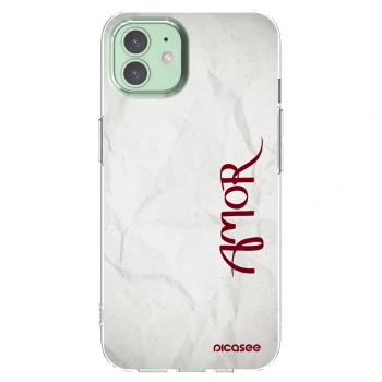 Picasee silikonowe przeźroczyste etui na Apple iPhone 12 - Amor