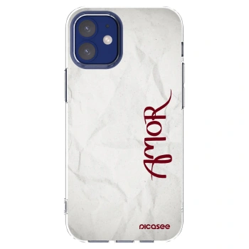 Picasee silikonowe przeźroczyste etui na Apple iPhone 12 mini - Amor