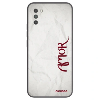 Picasee silikonowe czarne etui na Xiaomi Poco M3 - Amor