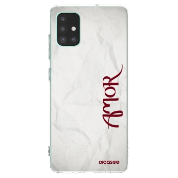 Picasee silikonowe przeźroczyste etui na Samsung Galaxy M51 M515F - Amor