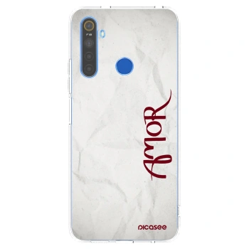 Picasee silikonowe przeźroczyste etui na Realme 5 - Amor