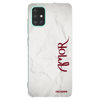Picasee silikonowe przeźroczyste etui na Samsung Galaxy M31s - Amor