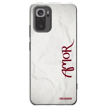 Picasee silikonowe przeźroczyste etui na Xiaomi Redmi Note 10 - Amor