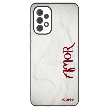 Picasee silikonowe czarne etui na Samsung Galaxy A32 5G A326B - Amor