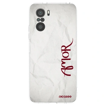 Picasee silikonowe przeźroczyste etui na Xiaomi Poco F3 - Amor