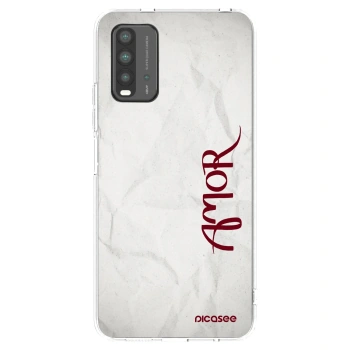 Picasee silikonowe czarne etui na Xiaomi Redmi 9T - Amor
