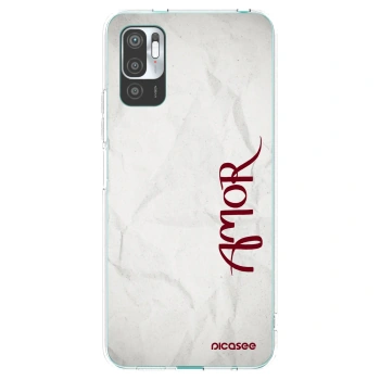 Picasee silikonowe przeźroczyste etui na Xiaomi Redmi Note 10 5G - Amor