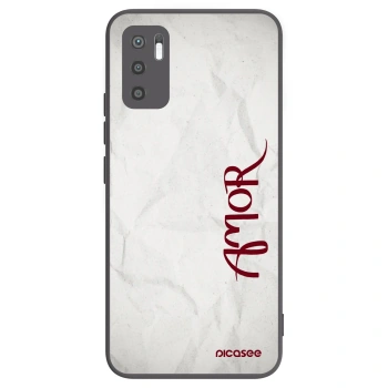 Picasee silikonowe czarne etui na Xiaomi Redmi Note 10 5G - Amor