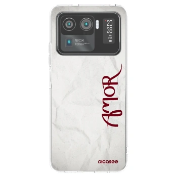 Picasee silikonowe przeźroczyste etui na Xiaomi Mi 11 Ultra - Amor