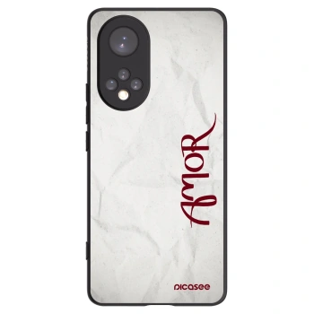 Picasee silikonowe czarne etui na Huawei Nova 9 - Amor