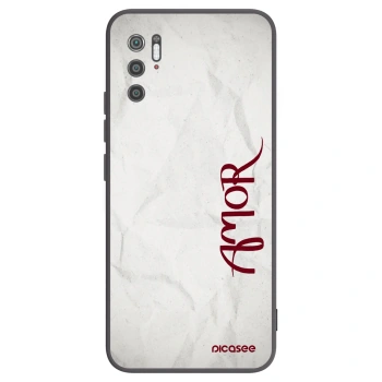 Picasee silikonowe czarne etui na Xiaomi Poco M3 Pro 5G - Amor