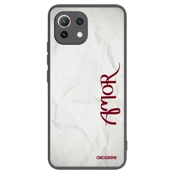 Picasee silikonowe czarne etui na Xiaomi 11 Lite 5G NE - Amor