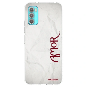 Picasee silikonowe przeźroczyste etui na Motorola Moto G60 - Amor