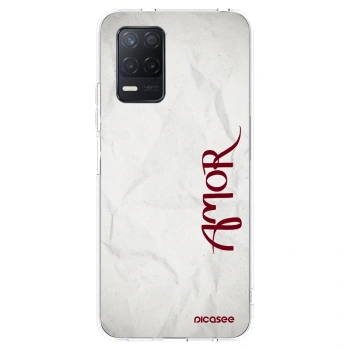 Picasee silikonowe przeźroczyste etui na Realme 8 5G - Amor