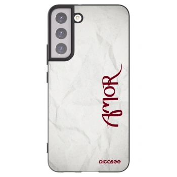 Picasee silikonowe czarne etui na Samsung Galaxy S22+ 5G - Amor
