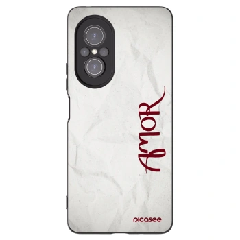Picasee silikonowe czarne etui na Huawei Nova 9 SE - Amor