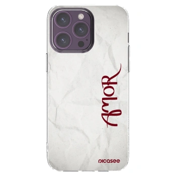 Picasee silikonowe przeźroczyste etui na Apple iPhone 14 Pro Max - Amor