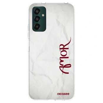 Picasee silikonowe przeźroczyste etui na Samsung Galaxy M13 M135F - Amor