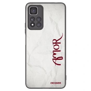 Picasee silikonowe czarne etui na Xiaomi Redmi Note 11 Pro+ 5G - Amor