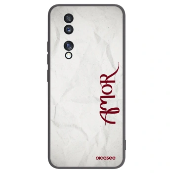 Picasee silikonowe czarne etui na Honor 70 - Amor