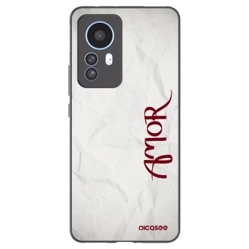 Picasee silikonowe czarne etui na Xiaomi 12T Pro - Amor