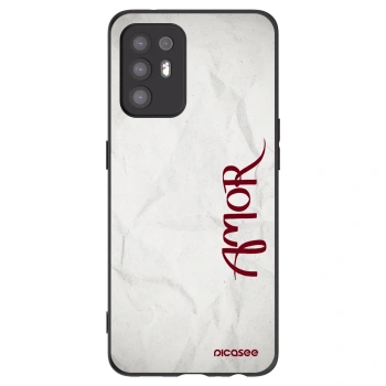 Picasee silikonowe czarne etui na OPPO A94 5G - Amor