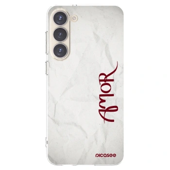 Picasee silikonowe przeźroczyste etui na Samsung Galaxy S23+ 5G - Amor