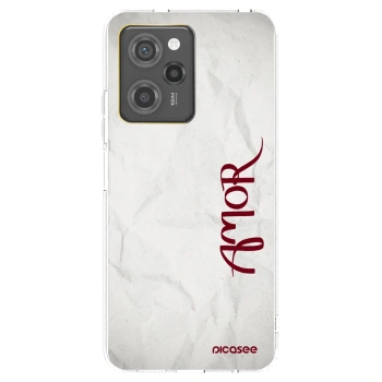 Picasee silikonowe czarne etui na Xiaomi Poco X5 Pro - Amor