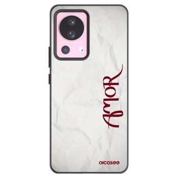 Picasee silikonowe czarne etui na Xiaomi 13 Lite - Amor