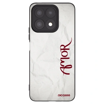 Picasee silikonowe czarne etui na Honor X8a - Amor