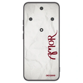 Picasee silikonowe czarne etui na Honor Magic5 Lite 5G - Amor