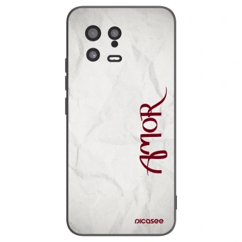 Picasee silikonowe czarne etui na Xiaomi 13 - Amor
