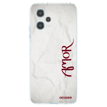 Picasee silikonowe przeźroczyste etui na Xiaomi Redmi Note 12 5G - Amor