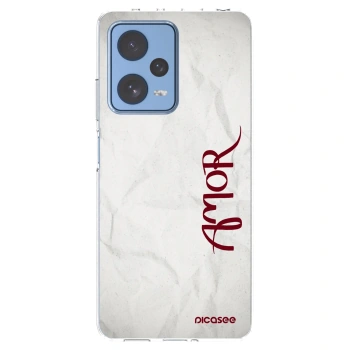 Picasee silikonowe przeźroczyste etui na Xiaomi Redmi Note 12 Pro 5G - Amor