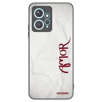 Picasee silikonowe czarne etui na Xiaomi Redmi Note 12 4G - Amor