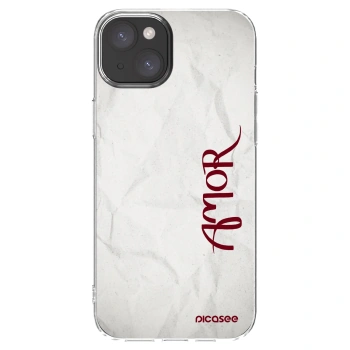 Picasee silikonowe przeźroczyste etui na Apple iPhone 15 Plus - Amor