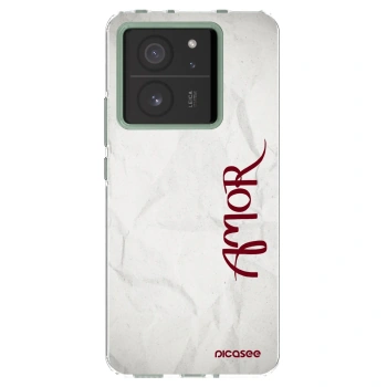 Picasee silikonowe przeźroczyste etui na Xiaomi 13T Pro - Amor
