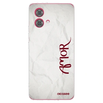 Picasee silikonowe przeźroczyste etui na Motorola Moto G84 5G - Amor